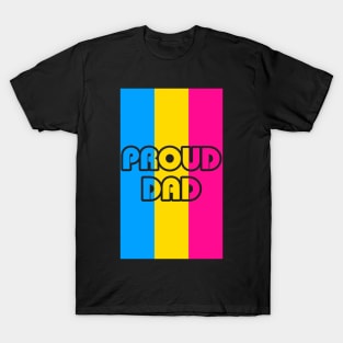 Proud Dad Pansexual Flag T-Shirt